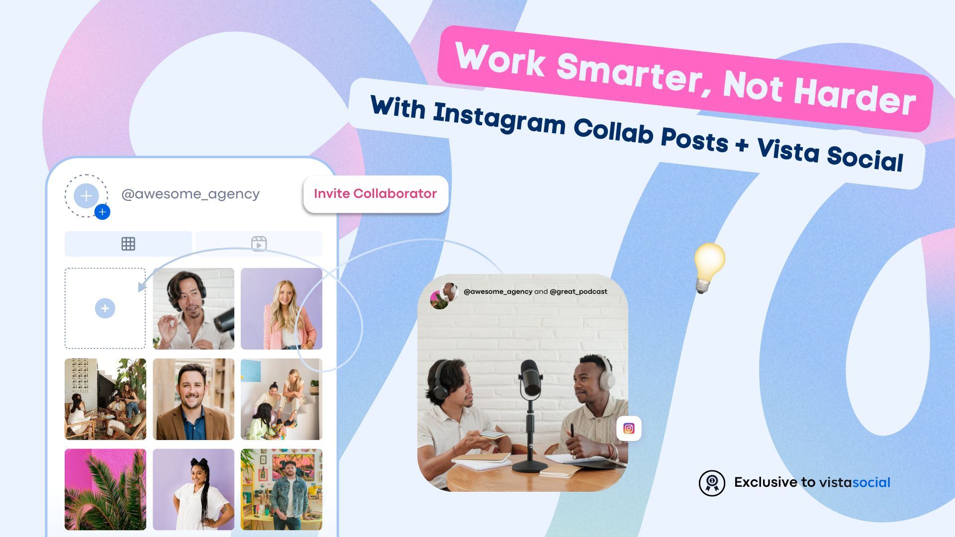 Work Smarter, Not Harder: Schedule Instagram Collaborator Posts on Vista Social