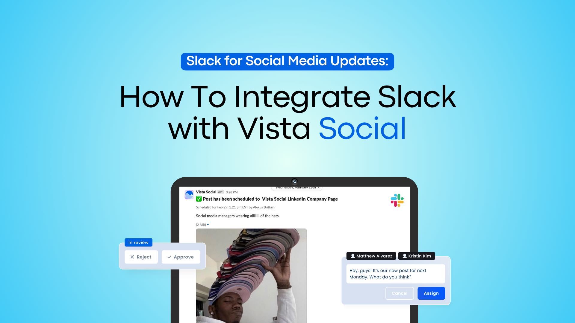 Slack for Social Media Updates: How To Integrate Slack with Vista Social