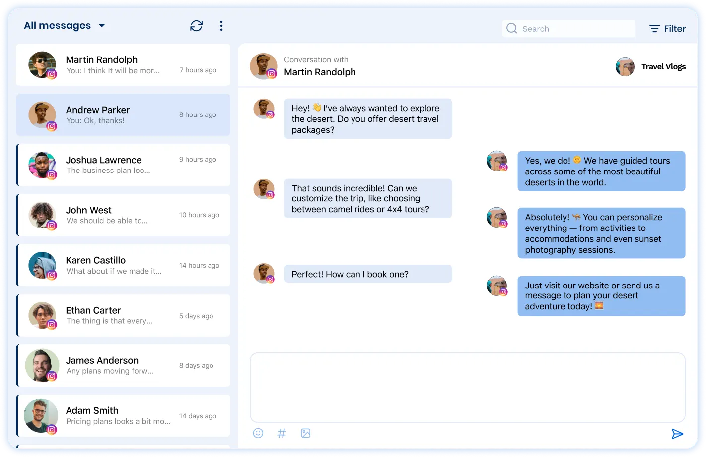 Effortlessly manage Instagram content with your team